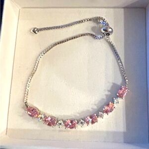 Pink gemstone bracelet